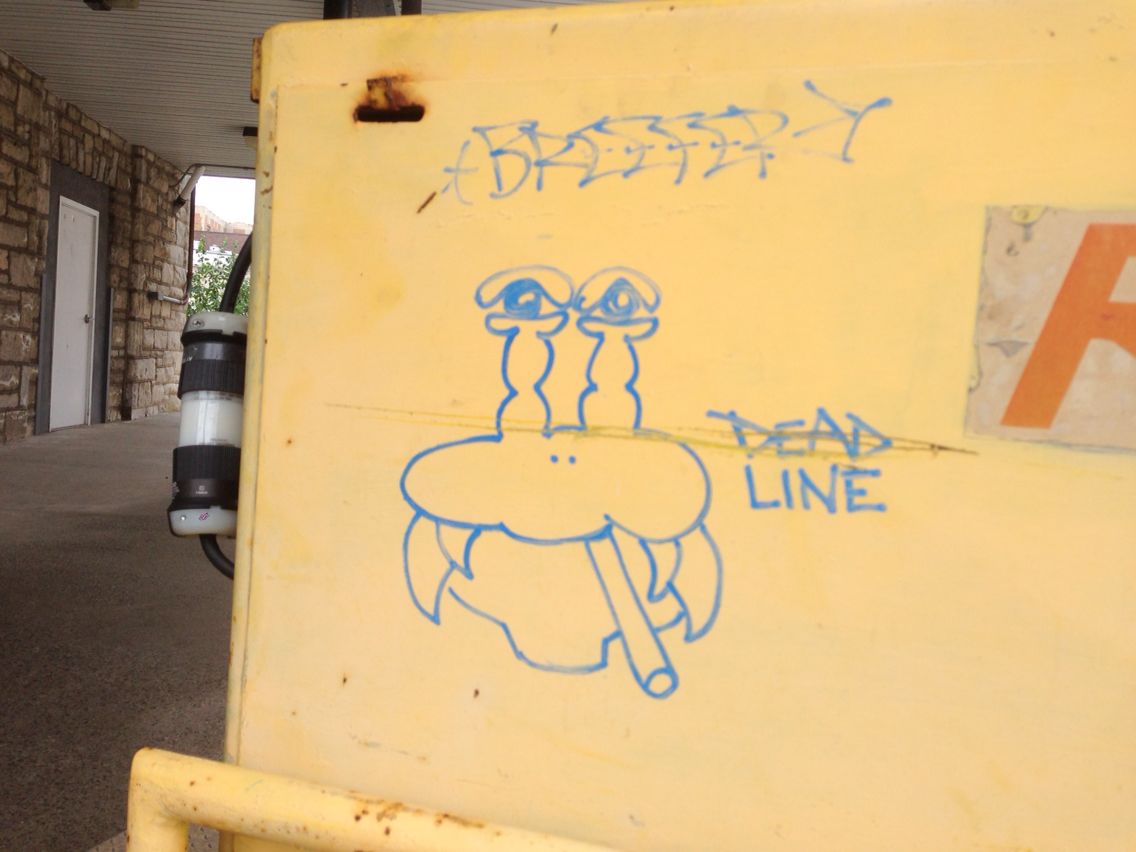 More WC Graffiti, Post Office Dumpster